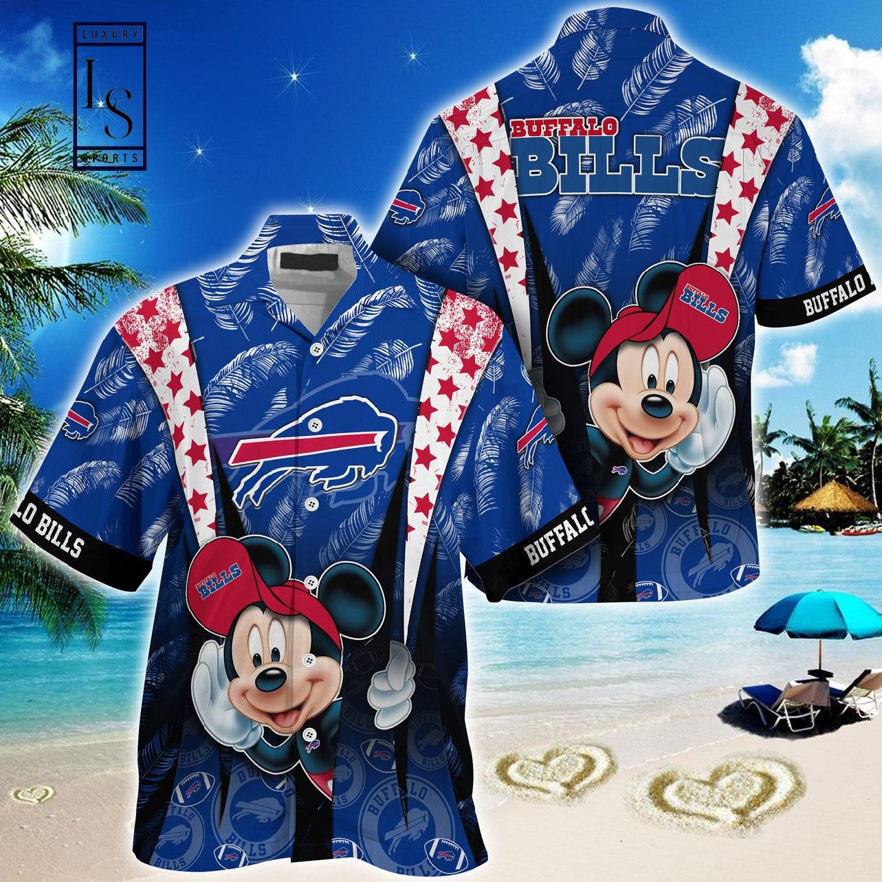 Buffalo Bills Mickey Mouse Hawaiian Shirt
